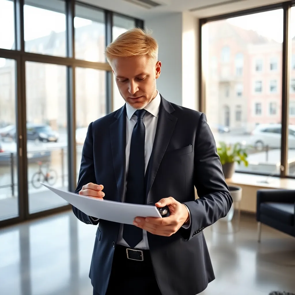 Nederlandse professional die financiële doelen plant op laptop
